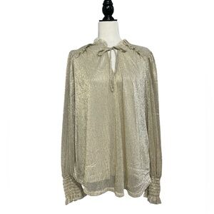 🆕 AUTRES FILLES Gold Long Sleeve Blouse